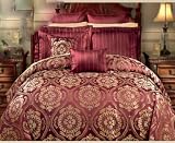 8 Pc. Floral and Stripes Reversible Bed In a Bag Super Set