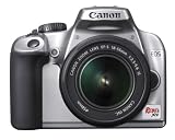 Canon Rebel XS 10.1MP Digital SLR Camera with EF-S 18-55mm f/3.5-5.6 IS Lens (Silver)