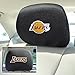 FANMATS 12522 NBA Los Angeles Lakers Polyester Head Rest Cover , 10