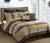 8 Pc Modern Safari Comforter set/ Bed in a Bag / Queen size Bedding