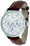 Adee Kaye Men's Dual Time Retrograde Automatic Watch with Power Reserve Indicator Model AK-5003-M7