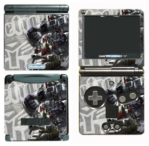  Transformers Metro Game Vinyl Decal Skin Protector Cover #2 for Nintendo GBA SP Gameboy Advance Game Boy