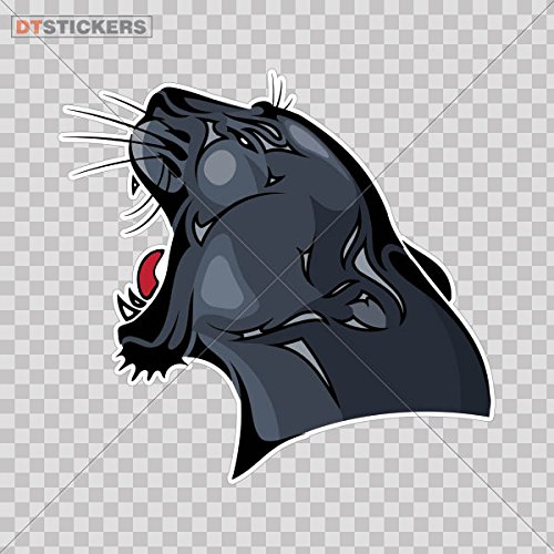 Decal Black Panther Car window jet ski tiger claw draw hunting (15 X 14,2 Inches) Fully Waterproof Printed vinyl sticker