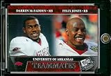 2008 Press Pass NFL Card # 100 Darren McFadden / Felix Jones Arkansas - Teammates - Rookie Insert Football Card in Protective Screw Down Display Case