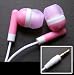 Electronics : Free Postage: Pink Inear Sound Isolation Headphones for all Mp3 players