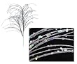 Pack of 6 Flourishing Glamorous Silver Glitter & Sequin Sprays 32"