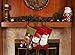 Imperial Home 3D Christmas Stockings, Cute Holiday Decor, Santa's Toys Holder, Santa, Reindeer and Snowman Stocking, Xmas Party Decorations, Fireplace Hanging Decor, Family 3 PC Set, 18