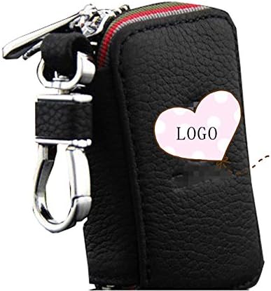 KEMANI Genuine Litchi grain Leather Car Keys Bag Zipper Key Bag With brand Key Purse Key Case For Mercedes Benz