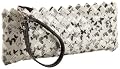 Nahui Ollin Moonlite Clutch,Black/Butterflies,one size