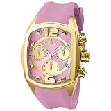 Invicta Women's 6836 Lupah Revolution Collection Chronograph 18k Gold-Plated Purple Polyurethane Watch