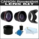Vivitar Lens Kit For The Canon Powershot G12, G11, G10 Digital Camera Inclu ....