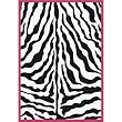 Zebra Rug - Pink (3'10"x5'4")