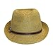 Sun Protection Fedora Hat, Packable Straw Short Brim Panama, One Size Drawstring