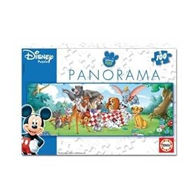 Educa - 12905 - Puzzle Carton Wd 100 pi�ces - Panorama Disney Animal Friends