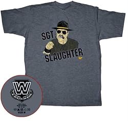 WWE Sgt. Slaughter Mens Navy T-shirt