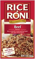 Rice-A-Roni Beef , 6.8-Ounce Boxes (Pack of 24)