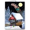 Low Bridge Christmas Card - funny 12 cards/ 13 envelopes