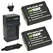 Wasabi Power Battery (2-Pack) and Charger for ISAW-REP-03 and ISAW A1, A2 ACE, A3 Extreme, ISAW Advance, ISAW Extreme