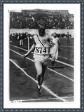 Historic Print (S): F. Morgan Taylor winning first semi-finals of 400 meters hurdles