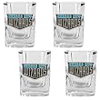Kansas City Wizards MLS 4pc Square Shot Glass Set - Primary Team Logo by Great American Products