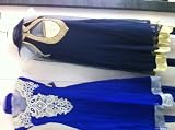 Women White with Sky Blue Cotton Churidar Kameez Review