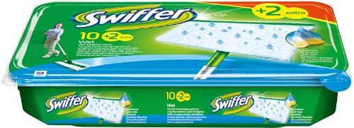 Swiffer Wet Wischtücher Nachfüllpackung, 4er Pack (4 x 12 Stück)