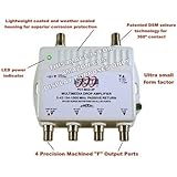 4 Port Cable TV/HDTV/Digital Amplifier Internet Modem Signal Booster Internet AMP