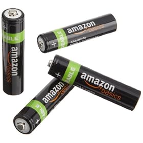 Buy AmazonBasics AAA NiMH Precharged Rechargeable Batteries (4-Pack, 800 mAh) now!