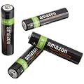 AmazonBasics Pile ricaricabili precaricate NiMH AAA (confezione da 4, 800 mAh)