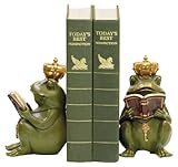 Sterling 7-8188 Composite Pair Superior Frog Gatekeeper Bookends, Green/Gold