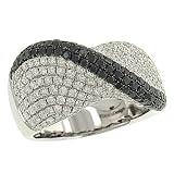 Fancy Pave (1.58cttw) and Black Diamond (.84cttw) Ring