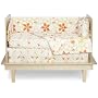Argington Organic Crib Bedding Set, Heart And Flowers Print