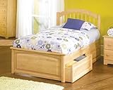 IMAGE OF Twin Windsor with Raised Panel Footboard (Natural Maple) by Atlantic Furniture