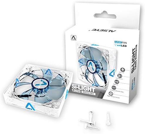ALSEYE® Si-Light-B 1200 RPM 3pin 12cm Thermal System Solution Cooler Blue LED Case Fan