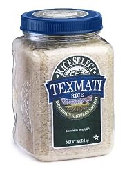 Texmati Long Grain American Basmati White Rice, 36-Ounce Jars (Pack of 4)