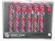 BUFFALO BILLS Team Logo & Colors CANDY CANE CHRISTMAS ORNAMENT SET (6 pack)