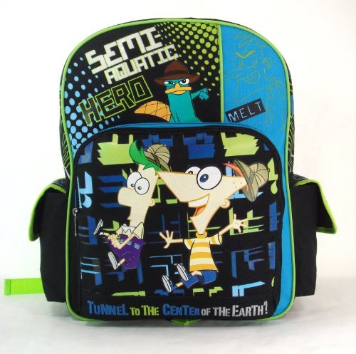 Phineas and Ferb - Semi-Aquatic - Large 16" Backpack Featuring Agent P