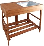 Esschert Design USA GT35 Hardwood Potting Table