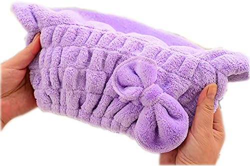 Famous Juggle Microfiber Hair Turban(Purple)
