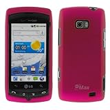 GTMax Hot Pink Rubber Hard Snap On Crystal Cover Case for Verizon LG Ally V ....
