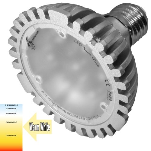ecoBrites 5x1w Hi Performance LED lamp (replacing 40w incandescent/halogen bulbs) Warm White Light Output with Diffused Lenses Flood Beam Spread, Standard PAR30 / R30, designed for Desk Lights, Task Lights, Recessed Downlights, Spotlights, Track Lights & Floodlights (replacement or retrofit of Incandescent, Halogen, Fluorescent & CFL Bulbs). Absolutely No Bluish Glow! No Warm Up Delay! Free Shipping and Handling within the continental USA. 90 Day Money Back Guarantee and 3 YR Manufacturer Warranty. *This is not a dimmable model Please use ecoBrites dimmable models if you are using dimmer switch. 51rAui9fwOL ecoBrites 5x1w Hi Performance LED lamp (replacing 40w incandescent/halogen bulbs) Warm White Light Output with Diffused Lenses Flood Beam Spread, Standard PAR30 / R30, designed for Desk Lights, Task Lights, Recessed Downlights, Spotlights, Track Lights & Floodlights (replacement or retrofit of Incandescent, Halogen, Fluorescent & CFL Bulbs). Absolutely No Bluish Glow! No Warm Up Delay! Free Shipping and Handling within the continental USA. 90 Day Money Back Guarantee and 3 YR Manufacturer Warranty. *This is not a dimmable model Please use ecoBrites dimmable models if you are using dimmer switch.