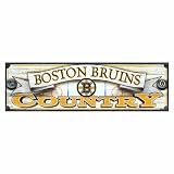 NHL Boston Bruins 9-by-30 Wood Sign