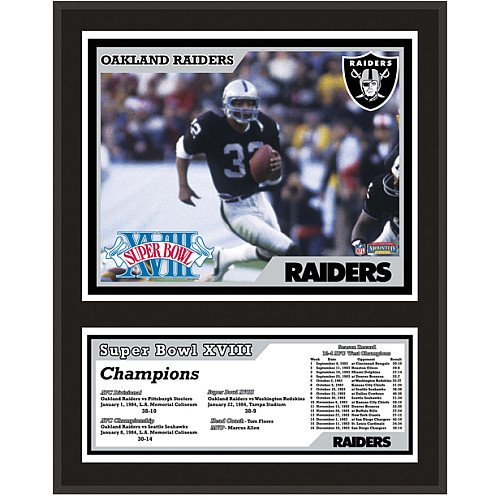 Mounted Memories Oakland Raiders 12x15 Sublimated Plaque - Super Bowl XVIII