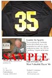Bullet Bill Dudley Autographed Jersey - Pittsburgh Steelers - NFL MVP 1946 - Hall of Fame 1966