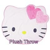 Hello Kitty - White Hello Kitty Shaped Throw - Blanket
