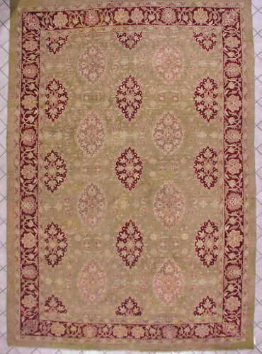 10x15 ANTIQUE 1880 AGRA ORIENTAL WOOL AREA RUG 