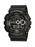 CASIO G-Shock GD-100-1BER - Reloj de caballero de cuarzo, correa de resina color negro (con alarma, luz, cron�metro)