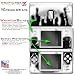 Nintendo DS Lite Chrome Drip On Black WraptorSkinz Skin Kit by TuneTattooz TM