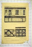 1891 Byzantine Architecture Mosaic Freeze Marble Nave