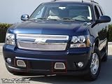 T-Rex | 55051 | 2007 - 2007 | Chevrolet Tahoe, Suburban, Avalanche | Upper Class Mesh Bumper - Polished Stainless Steel - 2 Piece kit covers tow hook openings